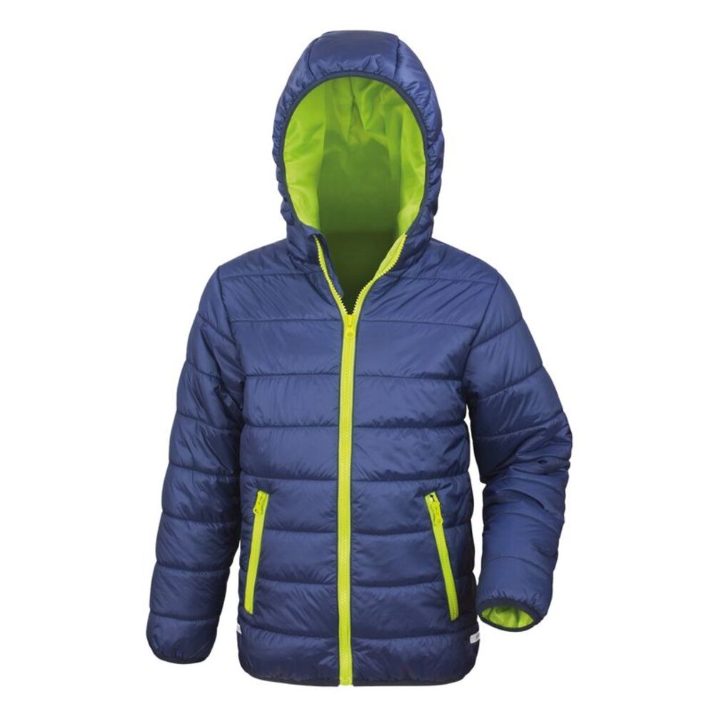 Result Core Childrens/Kids Junior Padded Showerproof & Windproof Jacket / Navy/L